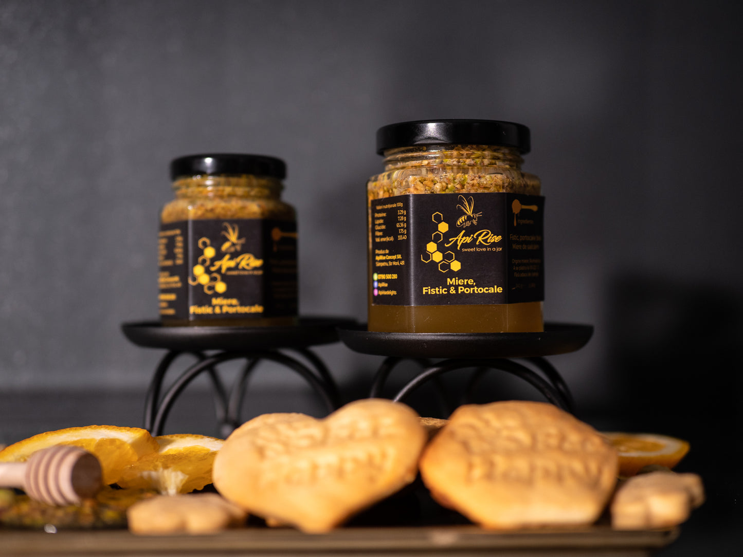 MIERE CU FISTIC ȘI PORTOCALE